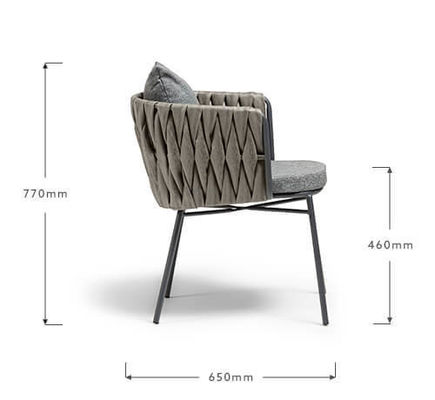 Arredamento esterno Set da giardino in acciaio Rattan di plastica 2 posti a sedere Bistro Set per patio
