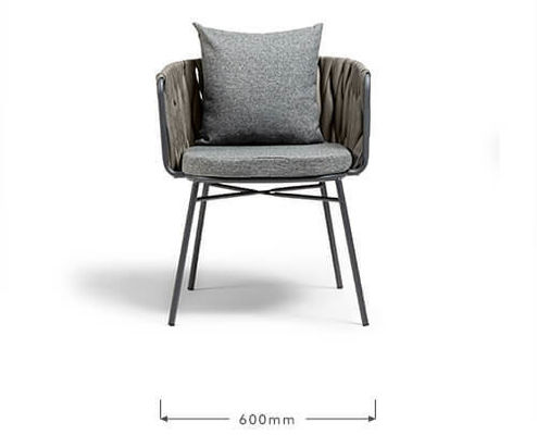 Arredamento esterno Set da giardino in acciaio Rattan di plastica 2 posti a sedere Bistro Set per patio