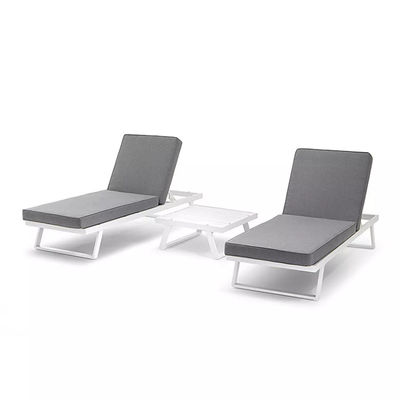 Moderno Arredamento In Aluminio Per Patio Sedie Da Sole Per Divano Da Giardino Set Lounge Sezionale