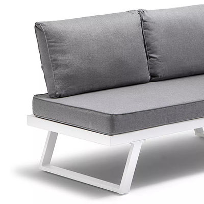 Set per patio a telaio in alluminio AJUNION Mobili moderni per esterni Letto da giorno Set salotto sezionale
