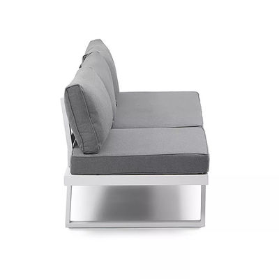 Set per patio a telaio in alluminio AJUNION Mobili moderni per esterni Letto da giorno Set salotto sezionale