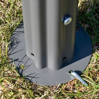 Tetti di policarbonato a ventilazione intrecciata AJUNION Barbecue all'aperto Gazebo con telaio in acciaio 5x8