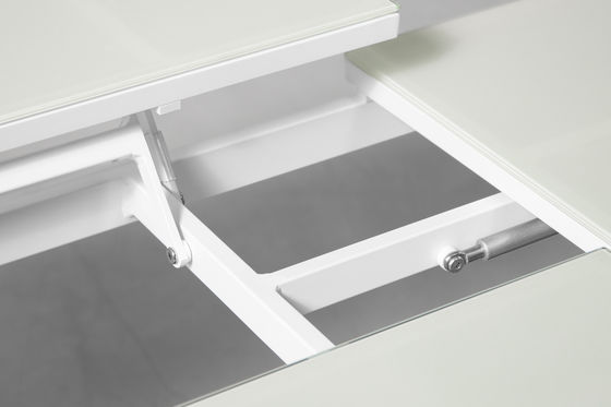 Arredamento per patio in alluminio in stile moderno con tavolo e set da pranzo regolabili