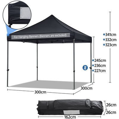 Tenda da sole da spiaggia all'aperto Gazebo D300 x W300 x H341cm Canopy pop up con sacchetto di sabbia