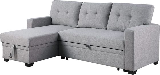 Imballaggio per posta Tutto il tempo Tessuto a forma di L Divano sezionale Letto salotto Set con cuscini