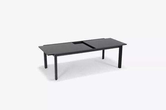 Sedie impilabili e tavolo estensibile AJUNION Set da pranzo in alluminio per patio o giardino
