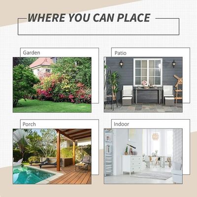 AJUNION Disegno di mobili da giardino a risparmio di spazio Set con cuscini e PE Wicker Rattan