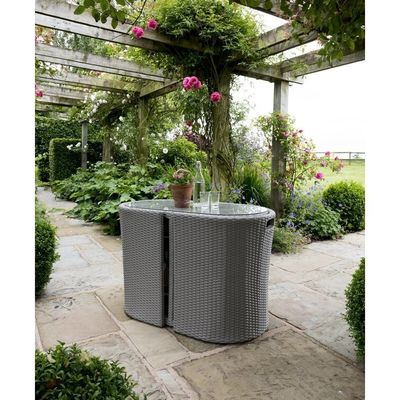 Small Space Solution Outdoor Bistro Set con sedie W67 x D57 x H74cm Dimensione e confezionamento della posta