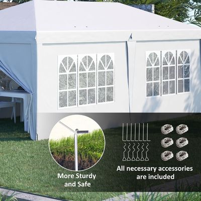 AJUNION Dimensioni personalizzate Tenda da festa all'aperto Tenda Pop Up Gazebo con tessuto ad alta densità