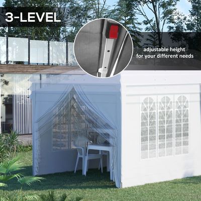 AJUNION Dimensioni personalizzate Tenda da festa all'aperto Tenda Pop Up Gazebo con tessuto ad alta densità