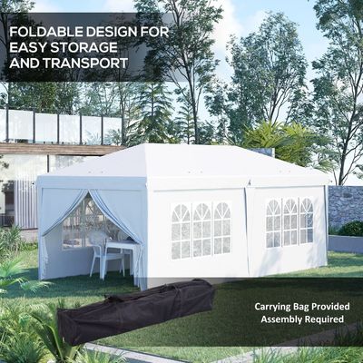 AJUNION Dimensioni personalizzate Tenda da festa all'aperto Tenda Pop Up Gazebo con tessuto ad alta densità