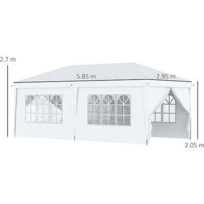 AJUNION Dimensioni personalizzate Tenda da festa all'aperto Tenda Pop Up Gazebo con tessuto ad alta densità