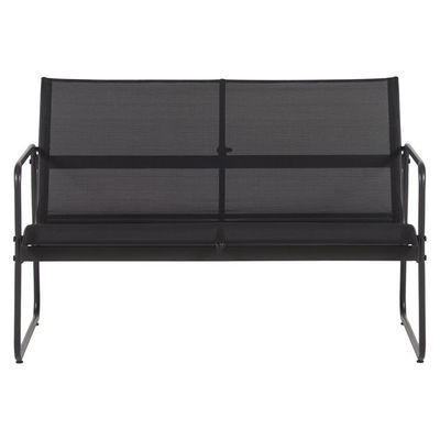 Metalli mobili Patio Set per giardino nel cortile AJUNION 4 posti Conversazione Lounge Set
