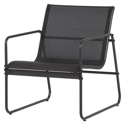Metalli mobili Patio Set per giardino nel cortile AJUNION 4 posti Conversazione Lounge Set