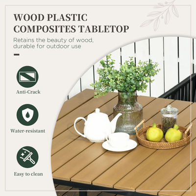 Moderno design stile tavolo da pranzo pieghevole e poltrona di rattan PE mobili da patio Set da pranzo