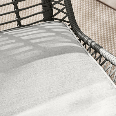 Arredamento da giardino a telaio metallico 4 posti a sedere Arredamento da balcone Arredamento da patio in plastica in rotano