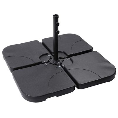 Moderno design 50L x 50W x 7.5Hcm Plastico base ombrello Stand con acqua o sabbia riempita