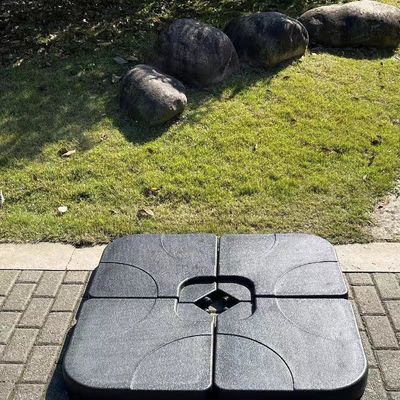 Moderno design 50L x 50W x 7.5Hcm Plastico base ombrello Stand con acqua o sabbia riempita