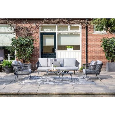 Arredamento da giardino in alluminio Set salotto con tavolo da caffè Dimensioni L60 x D60 x H39cm