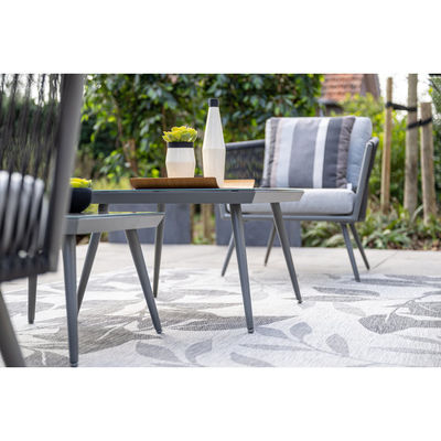 Arredamento da giardino in alluminio Set salotto con tavolo da caffè Dimensioni L60 x D60 x H39cm
