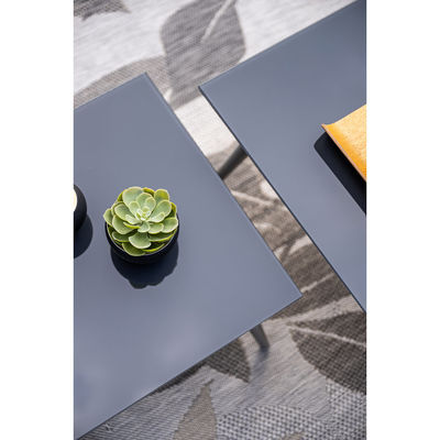 Arredamento da giardino in alluminio Set salotto con tavolo da caffè Dimensioni L60 x D60 x H39cm