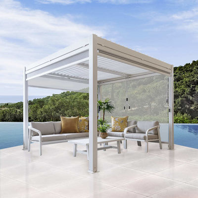 Capacità di carico 172 kg Canopy pergola giardino a luccio con telaio in alluminio a controllo manuale