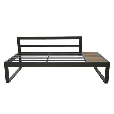 Set giardino AJUNION Divano sezionale a forma di L con cuscino UKFR e telaio in alluminio