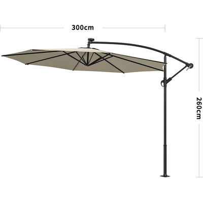 Ombrello da giardino colorato personalizzato con cantilever di ristorante commerciale impermeabile