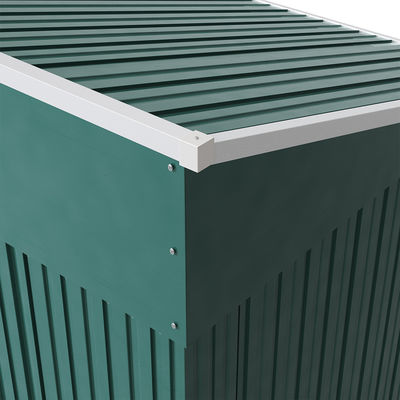 Piastra in acciaio colorato Metal Garden Storage Shed 2 Air Vent for Tools Bike Acciaio galvanizzato