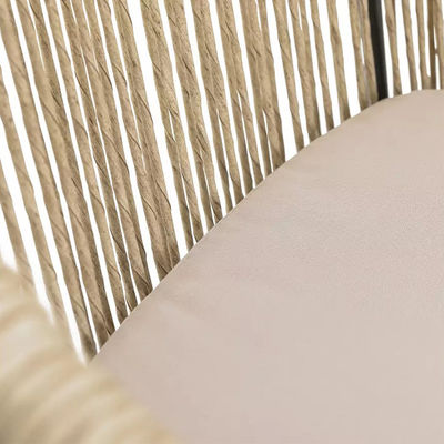 Moderno design AJUNION Metallo 4 posti Set Bar Giardino Rattan Weave Set da pranzo esterno
