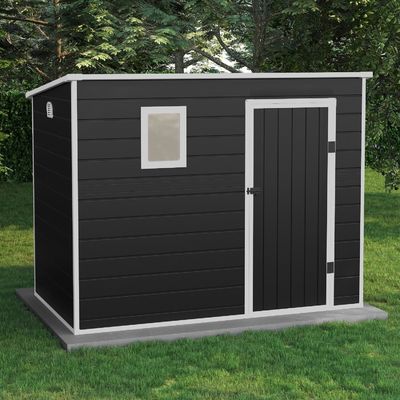 Organizza in modo efficiente i tuoi attrezzi da giardino con W236xD130xH194cm casa da giardino chiudibile