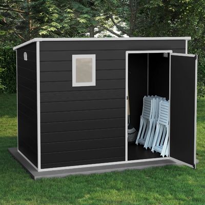 Organizza in modo efficiente i tuoi attrezzi da giardino con W236xD130xH194cm casa da giardino chiudibile