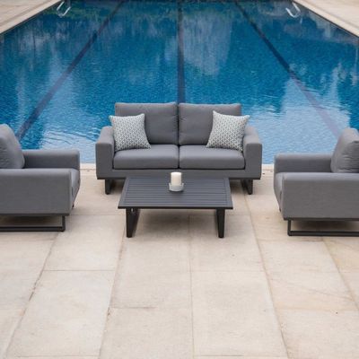 Elevate il vostro giardino con AJUNION Tutti i tempi tessuto mobili da esterno divano salotto set
