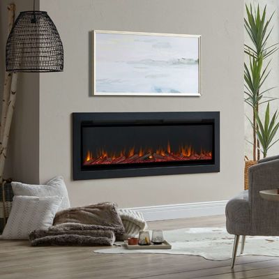 Modern Wall Mounted Electric Fireplace Insert con 6 colori di fiamma e vapore acqueo 3D