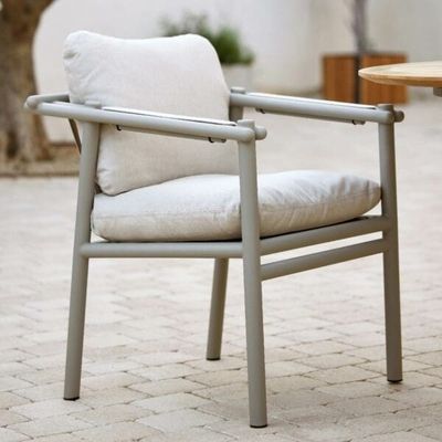 Set da pranzo all'aperto minimalista AJUNION Mobili in alluminio di lusso per giardino o cottage