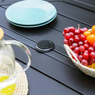 Set giardino AJUNION elegante e funzionale con L64 x W39 x H29 Inch Dimensioni del tavolo da pranzo