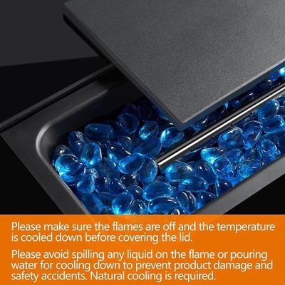 Dimensione del cliente Modern Outdoor Patio Camino Portatile Tavolo Top Gas Fuoco Fuoco