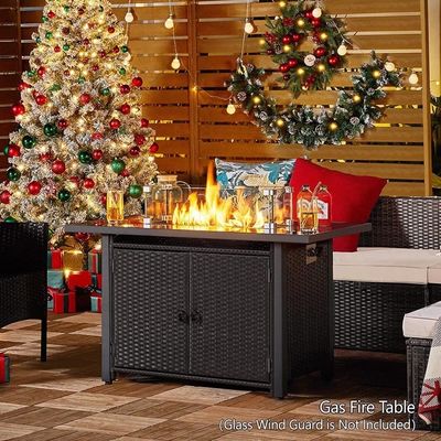 Dimensione del cliente Modern Outdoor Patio Camino Portatile Tavolo Top Gas Fuoco Fuoco
