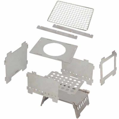 20*15*21 cm o OEM Fuoco Pits Mini piatto pieghevole in acciaio inossidabile per campeggi per picnic
