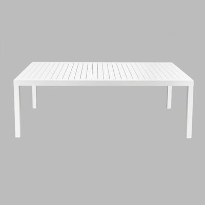 Modern Style Aluminum Outdoor Dining Set 12 Sedie Poltrone e Tavolo da pranzo estensibile