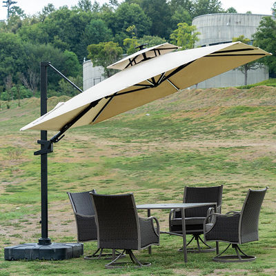 Imballaggio postale ombrello da giardino per cortile in alluminio cantilever ombrello per esterni
