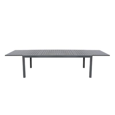 Metalli mobili da esterno set da pranzo AJUNION Luxury Aluminum espandibile tavolo in metallo