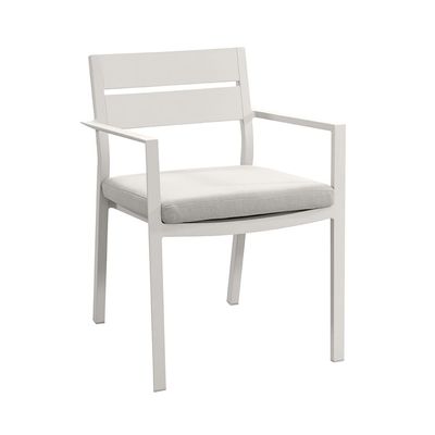 Tavolo da pranzo e sedia per ristoranti per 8 persone con telaio in metallo in alluminio in un design moderno