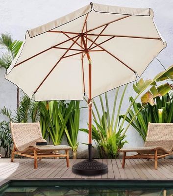 Logo personalizzato Outdoor Cafe Garden Beach Patio Sun Umbrella con 3 livelli e luci a LED