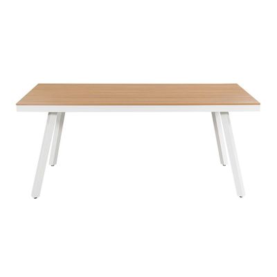 Arredamento da pranzo da giardino in metallo con telaio a corda Sedile da pranzo da 6 posti a sedere Set da pranzo esterno