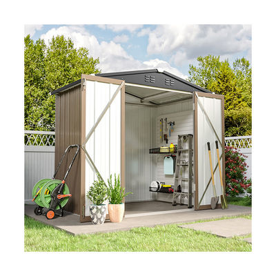 6.6ft Durable Metal Garden Shed Casa magazzino magazzino per attrezzi Soluzione di stoccaggio esterno