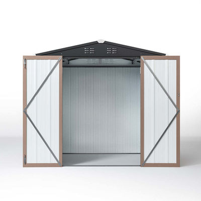 6.6ft Durable Metal Garden Shed Casa magazzino magazzino per attrezzi Soluzione di stoccaggio esterno