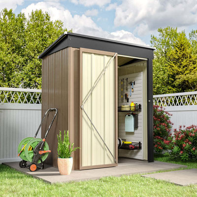 6.6ft Durable Metal Garden Shed Casa magazzino magazzino per attrezzi Soluzione di stoccaggio esterno