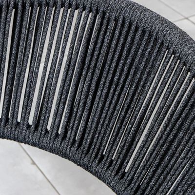 Poltrona a corda poltrone da pranzo per giardino moderno grande 8 posti set esterno