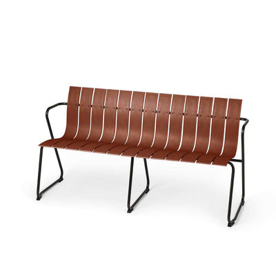 Arredamento per esterni AJUNION Sedile da patio in acciaio in legno in plastica Sedile da patio in legno sedile da giardino sedile da letto